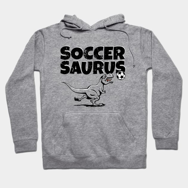 Soccer Dinosaur Hoodie by atomguy